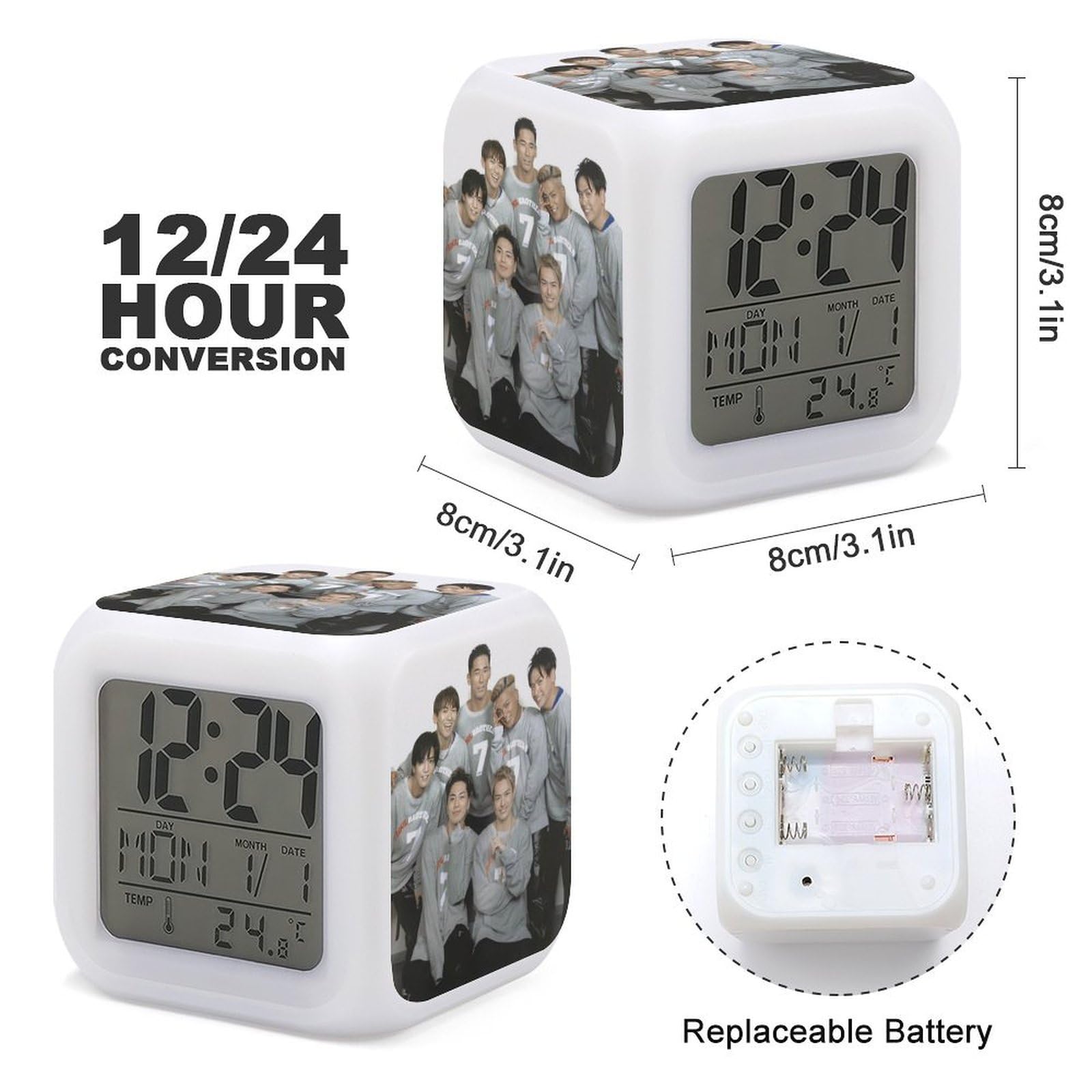 Amazon.co.jp: 三代目J Soul Brothers 岩田剛典 目覚まし時計 時間